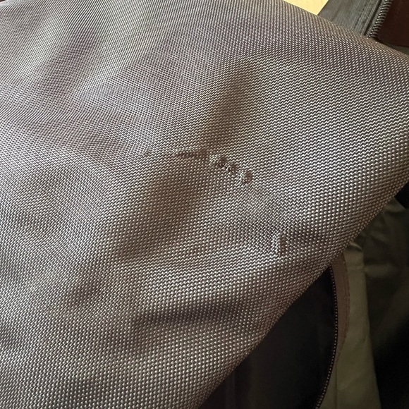 Mulberry Black Nylon Leather Zip Holdall Weekend Carry On Bag Luggage Vintage - Picture 9 of 10